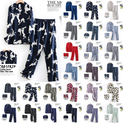 Ladies cotton pyjamas set - cotton,