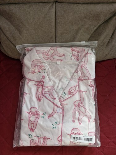 Ladies pink sloth short - ladies,