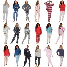 Ladies Warm Fleece Pyjamas