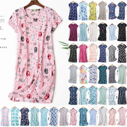 Ladies loose nighties short - loose,