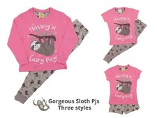 Girls Pyjamas Cute Sloth