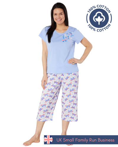 Suzy womens crop pyjamas - me,