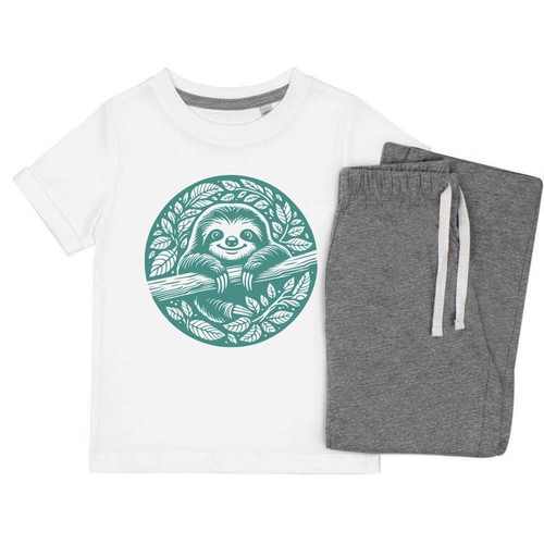 Cute sloth kids nightwear - 'cute,