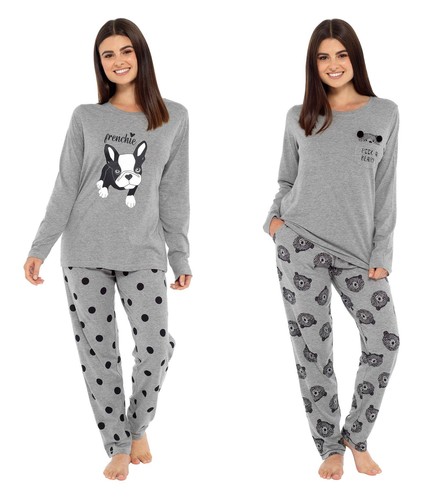 Women bear frenchie pyjama - women's,
