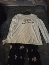 XL White Black Long Sleeve
