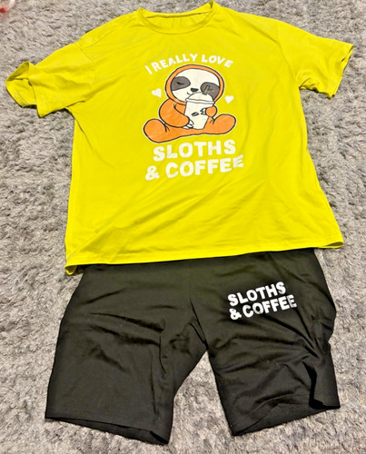 Sloth coffee shirt and - &,