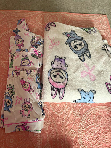 Girls fleece blanket and print - blanket,