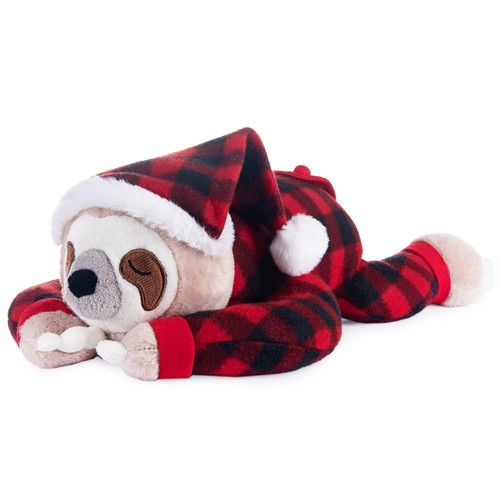 Soft plush christmas sloth - soft,