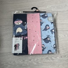 Set of 3 Girls Sloths Pyjamas